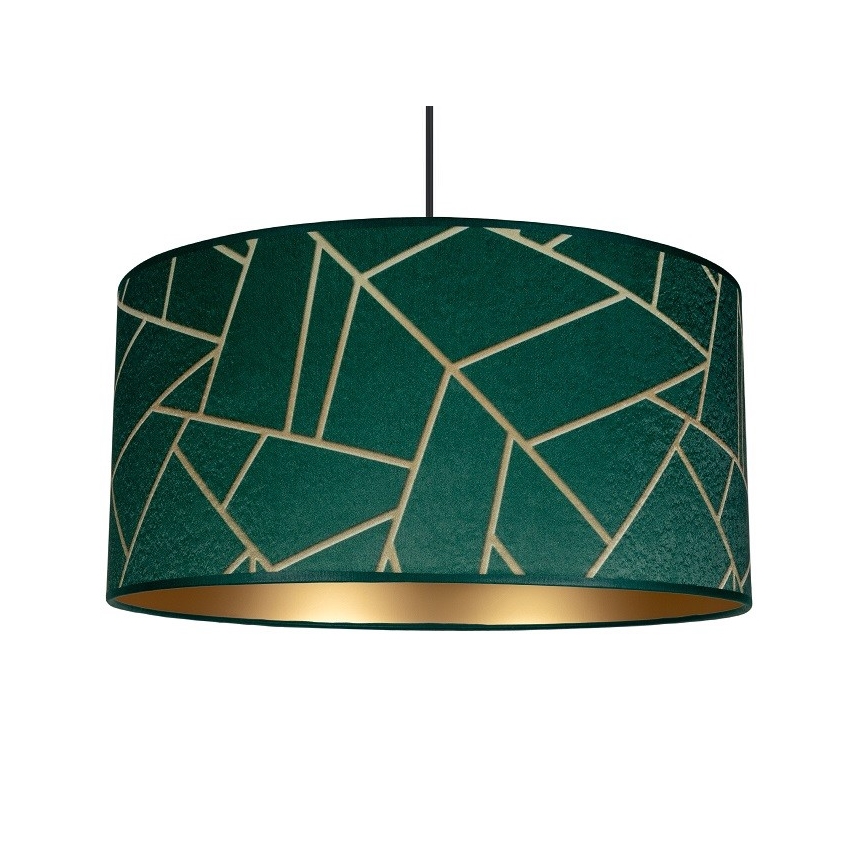 Pakabinamas sietynas RELLA 1xE27/60W/230V žalias/aukso