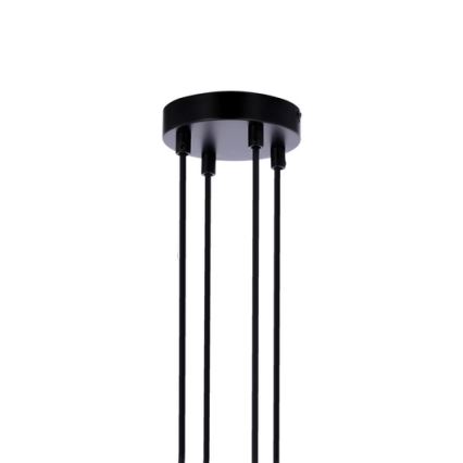 Pakabinamas sietynas RENO 4xE27/40W/230V juodas/rudas