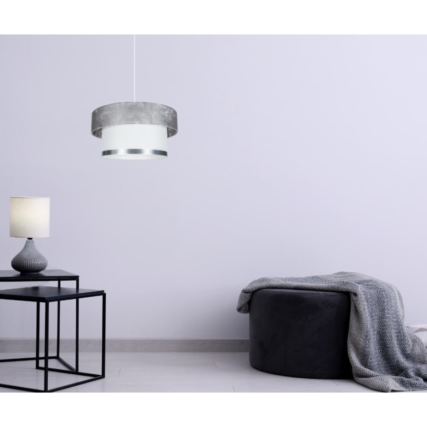 Pakabinamas sietynas RESSA 1xE27/60W/230V sidabras
