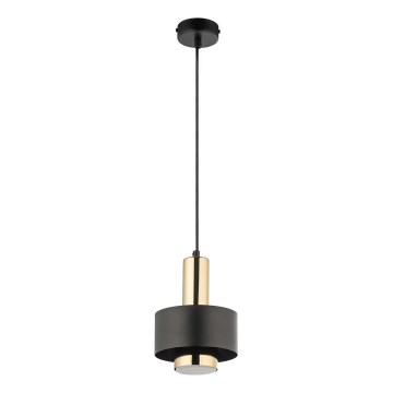 Pakabinamas sietynas RIF LUX 1xGX53/12W/230V diametras 15 cm juoda/auksas