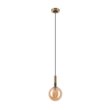 Pakabinamas sietynas ROLLO 1xG9/5W/230V auksas/dūminis smėlio spalva