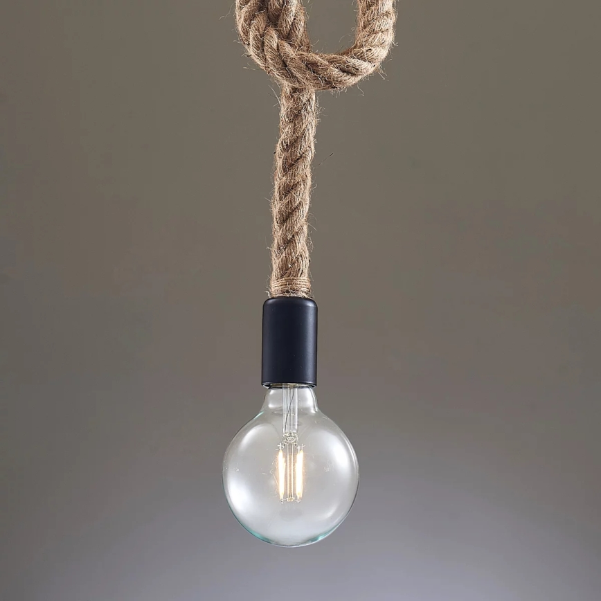 Pakabinamas sietynas ROPE 1xE27/12W/230V