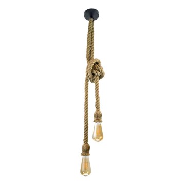 Pakabinamas sietynas ROPE 2xE27/12W/230V