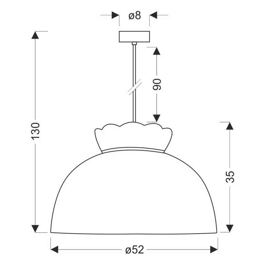 Pakabinamas sietynas ROSSINI 1xE27/40W/230V