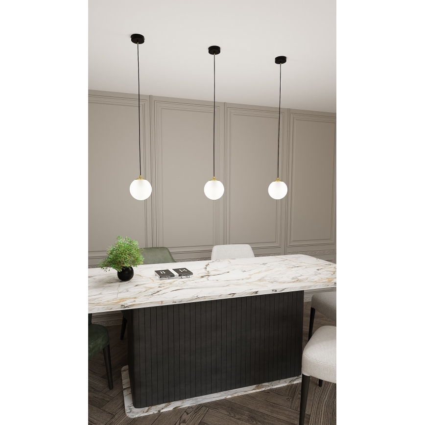 Pakabinamas sietynas ROYAL 1xE14/10W/230V diametras 14 cm juoda