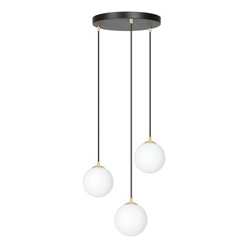 Pakabinamas sietynas ROYAL 3xE14/10W/230V diametras 30 cm juoda