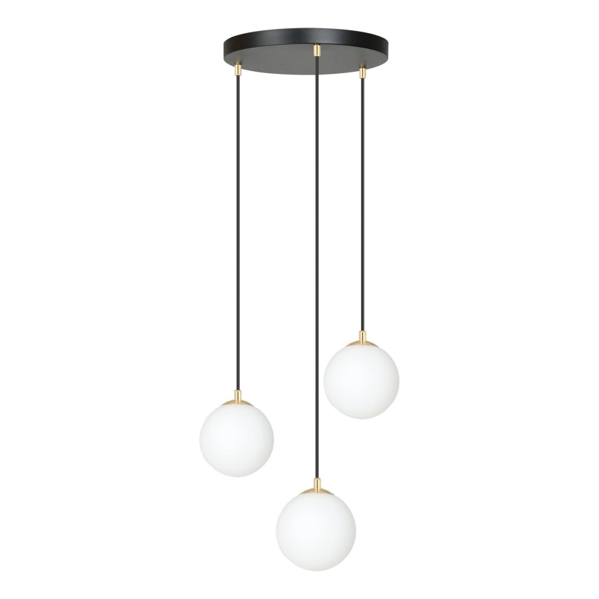 Pakabinamas sietynas ROYAL 3xE14/10W/230V diametras 30 cm juoda