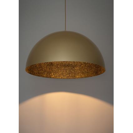 Pakabinamas sietynas SFERA 1xE27/60W/230V d. 35 cm aukso/juodas