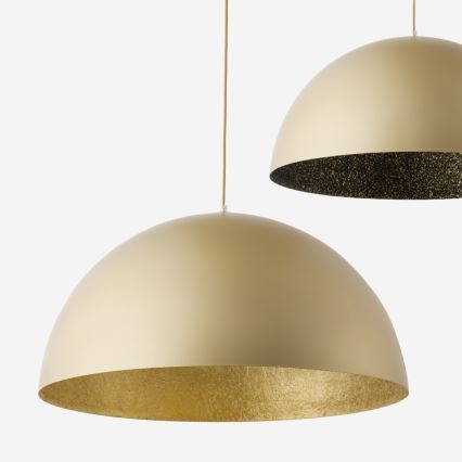Pakabinamas sietynas SFERA 1xE27/60W/230V d. 35 cm aukso/juodas
