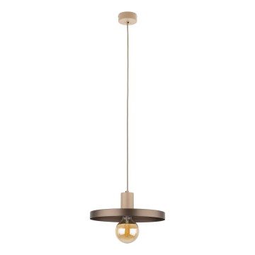 Pakabinamas sietynas SILA 1xE27/15W/230V diametras 30 cm ruda/smėlio spalva