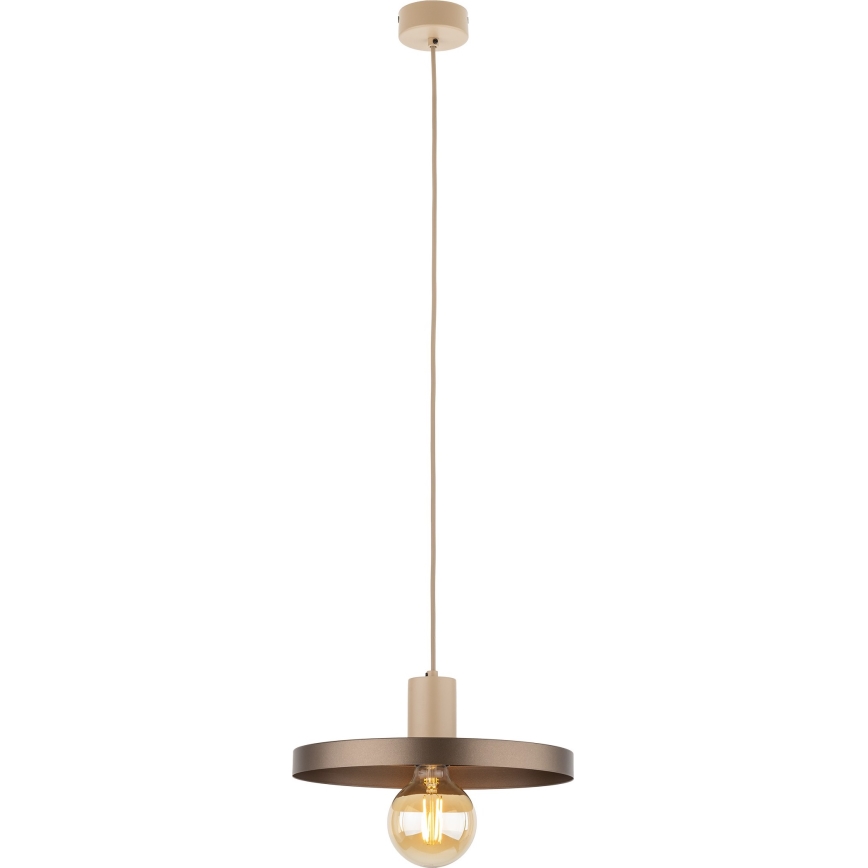Pakabinamas sietynas SILA 1xE27/15W/230V diametras 30 cm ruda/smėlio spalva