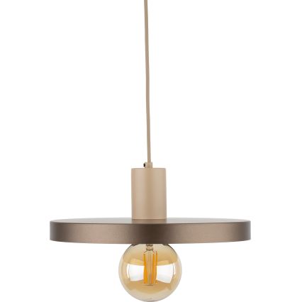 Pakabinamas sietynas SILA 1xE27/15W/230V diametras 30 cm ruda/smėlio spalva