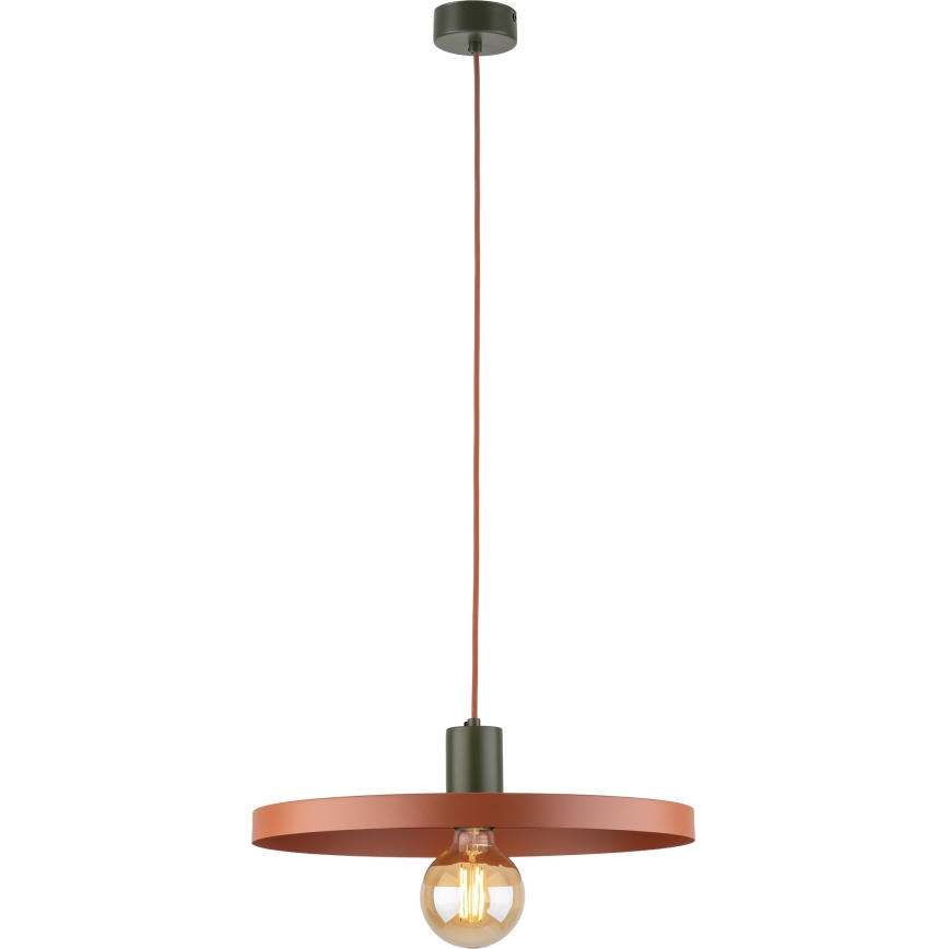 Pakabinamas sietynas SILA 1xE27/15W/230V diametras 40 cm plyta/žalia
