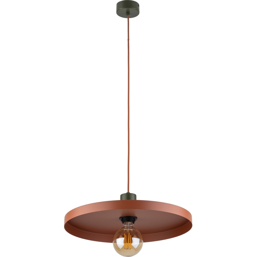 Pakabinamas sietynas SILA 1xE27/15W/230V diametras 40 cm plyta/žalia