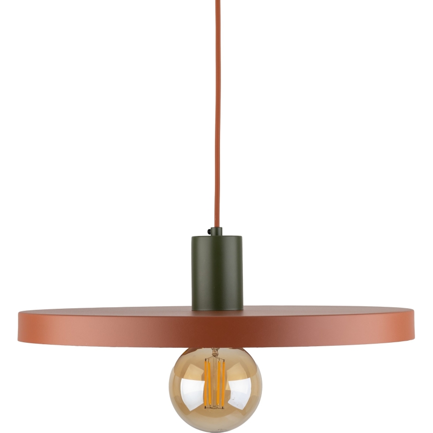 Pakabinamas sietynas SILA 1xE27/15W/230V diametras 40 cm plyta/žalia