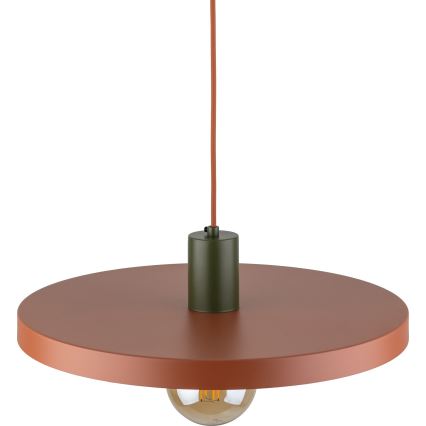 Pakabinamas sietynas SILA 1xE27/15W/230V diametras 40 cm plyta/žalia