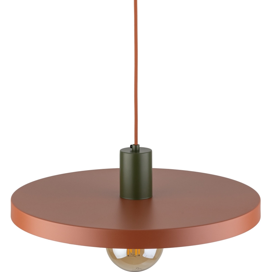 Pakabinamas sietynas SILA 1xE27/15W/230V diametras 40 cm plyta/žalia