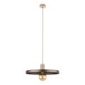 Pakabinamas sietynas SILA 1xE27/15W/230V diametras 40 cm ruda/smėlio spalva