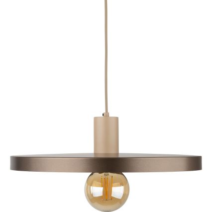 Pakabinamas sietynas SILA 1xE27/15W/230V diametras 40 cm ruda/smėlio spalva