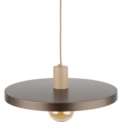 Pakabinamas sietynas SILA 1xE27/15W/230V diametras 40 cm ruda/smėlio spalva