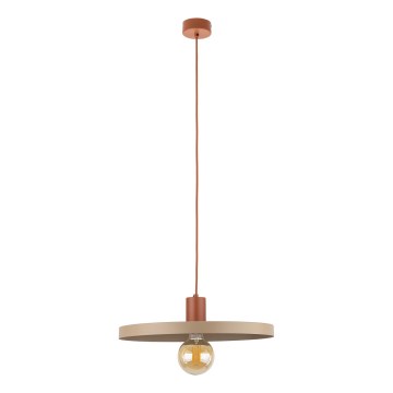 Pakabinamas sietynas SILA 1xE27/15W/230V diametras 40 cm smėlio spalva/plyta