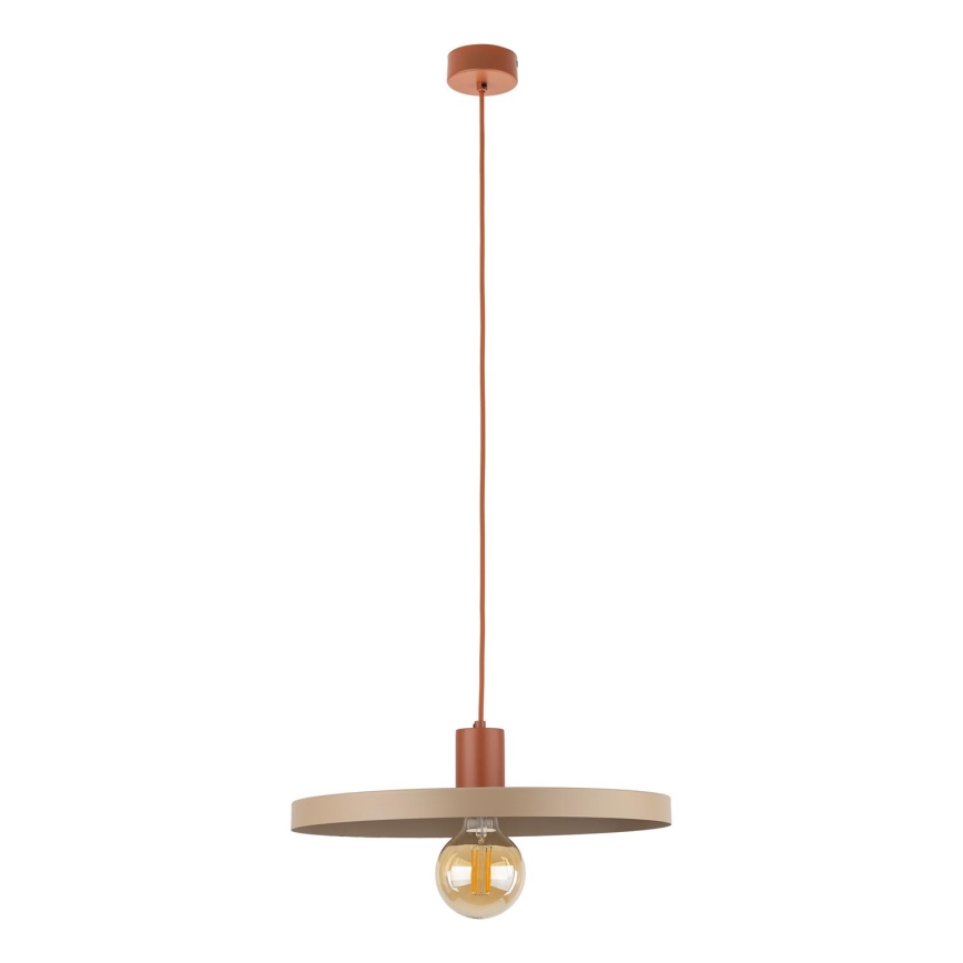 Pakabinamas sietynas SILA 1xE27/15W/230V diametras 40 cm smėlio spalva/plyta