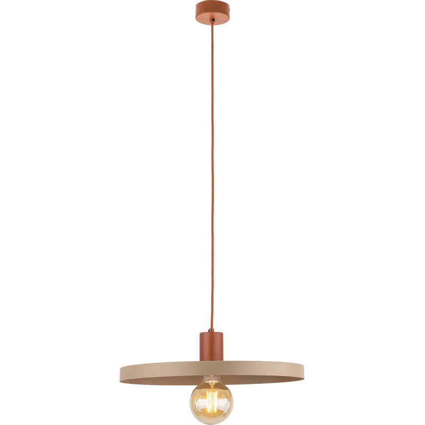 Pakabinamas sietynas SILA 1xE27/15W/230V diametras 40 cm smėlio spalva/plyta