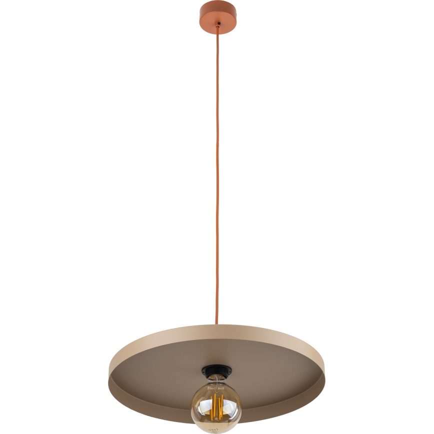 Pakabinamas sietynas SILA 1xE27/15W/230V diametras 40 cm smėlio spalva/plyta