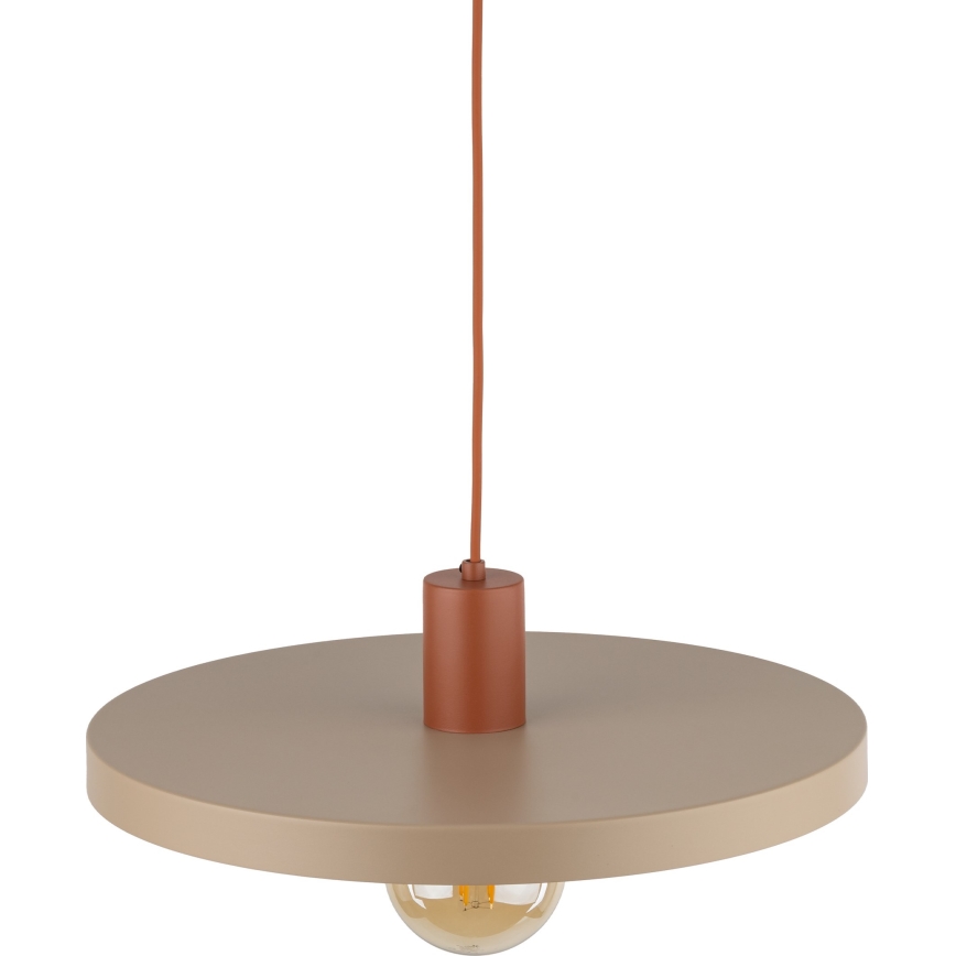 Pakabinamas sietynas SILA 1xE27/15W/230V diametras 40 cm smėlio spalva/plyta