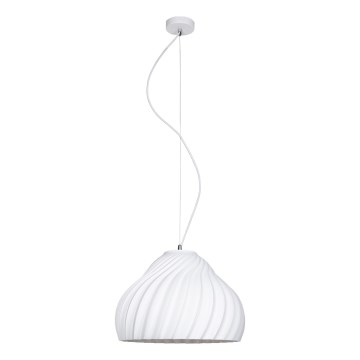 Pakabinamas sietynas SILVO 1xE27/60W/230V diametras 38 cm balta