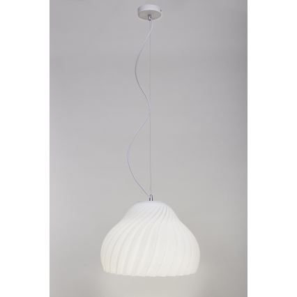 Pakabinamas sietynas SILVO 1xE27/60W/230V diametras 38 cm balta