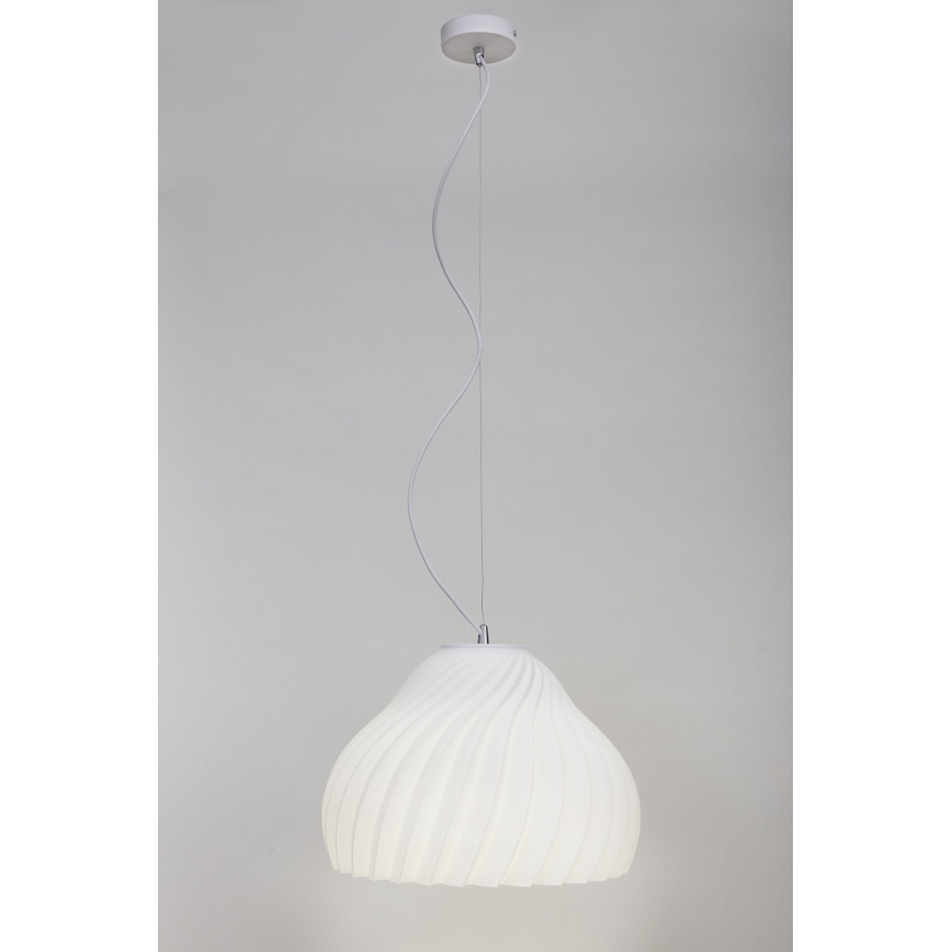Pakabinamas sietynas SILVO 1xE27/60W/230V diametras 38 cm balta