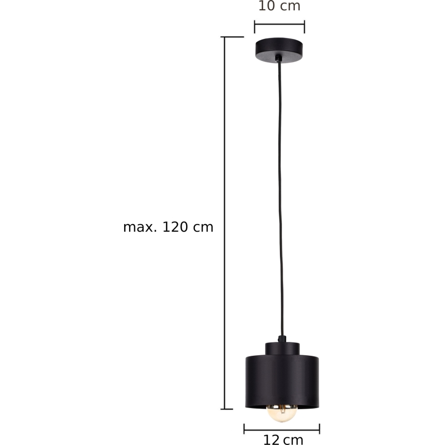 Pakabinamas sietynas SIMPLY BLACK 1xE27/60W/230V