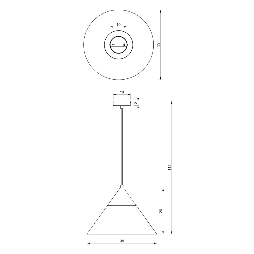 Pakabinamas sietynas SINGLE 1xE27/15W/230V smėlio spalva/bukas