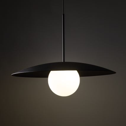 Pakabinamas sietynas SLATE 1xE27/15W/230V diametras 65 cm juoda