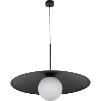 Pakabinamas sietynas SLATE 1xE27/15W/230V diametras 65 cm juoda