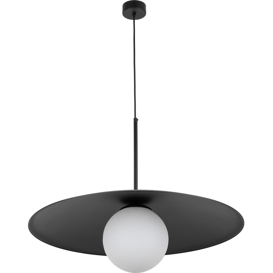Pakabinamas sietynas SLATE 1xE27/15W/230V diametras 65 cm juoda
