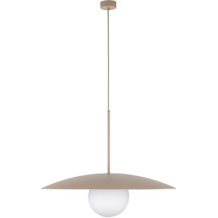 Pakabinamas sietynas SLATE 1xE27/15W/230V diametras 65 cm smėlio spalva