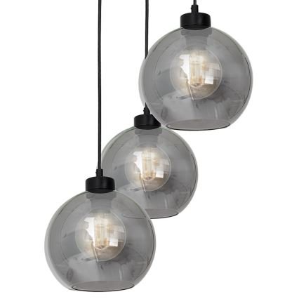 Pakabinamas sietynas SOFIA 3xE27/60W/230V juodas