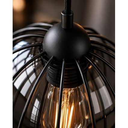 Pakabinamas sietynas SOLO BLACK 3xE27/60W/230V d. 30 cm
