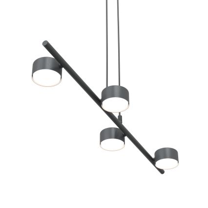 Pakabinamas sietynas SORA 4xGX53/12W/230V juoda