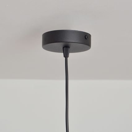 Pakabinamas sietynas SORAPIS 1xE27/15W/230V juoda