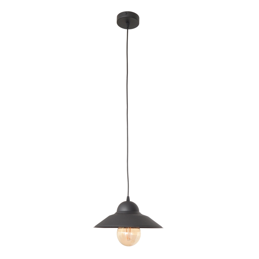 Pakabinamas sietynas SORAPIS 1xE27/15W/230V juoda