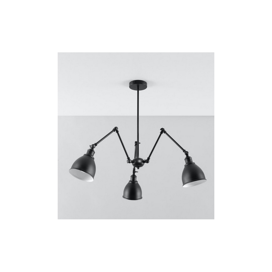 Pakabinamas sietynas STARK SHADE 3xE27/60W/230V