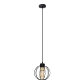 Pakabinamas sietynas STARLIGHT 1xE27/15W/230V juodas/aukso