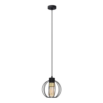 Pakabinamas sietynas STARLIGHT 1xE27/15W/230V juodas/aukso