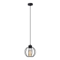 Pakabinamas sietynas STARLIGHT 1xE27/15W/230V juodas/sidabras