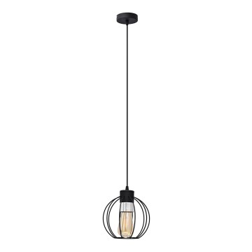Pakabinamas sietynas STARLIGHT 1xE27/15W/230V juodas/sidabras