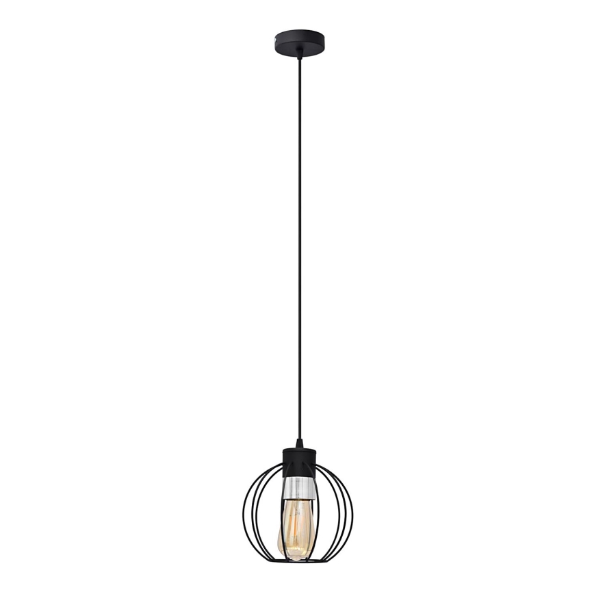 Pakabinamas sietynas STARLIGHT 1xE27/15W/230V juodas/sidabras
