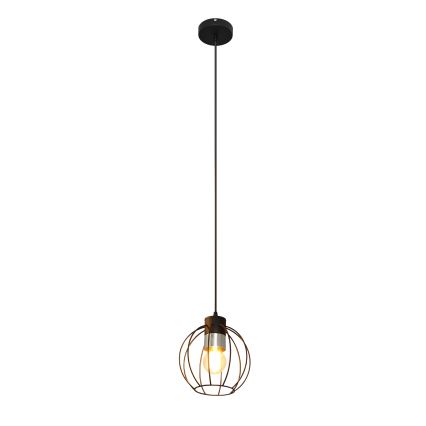 Pakabinamas sietynas STARLIGHT 1xE27/15W/230V juodas/sidabras